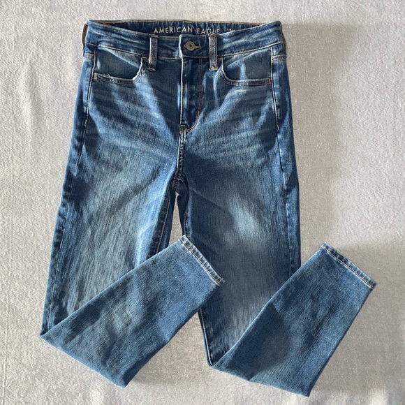American Eagle Outfitters Denim - American Eagle Blue Jegging - Super Hi-Rise Jegging